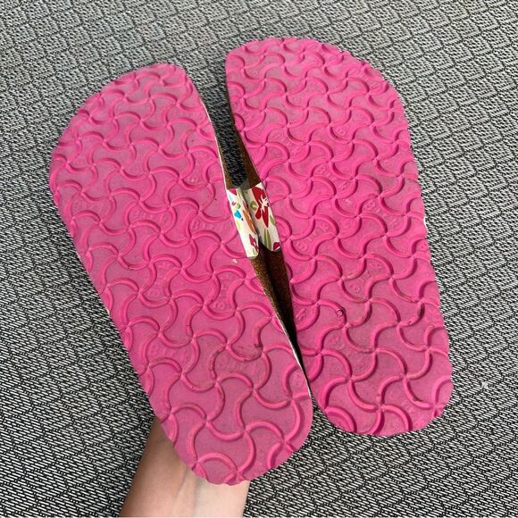 Birkenstock Birki’s Floral Sandals Flops Sz 6 Women - Picture 5 of 15
